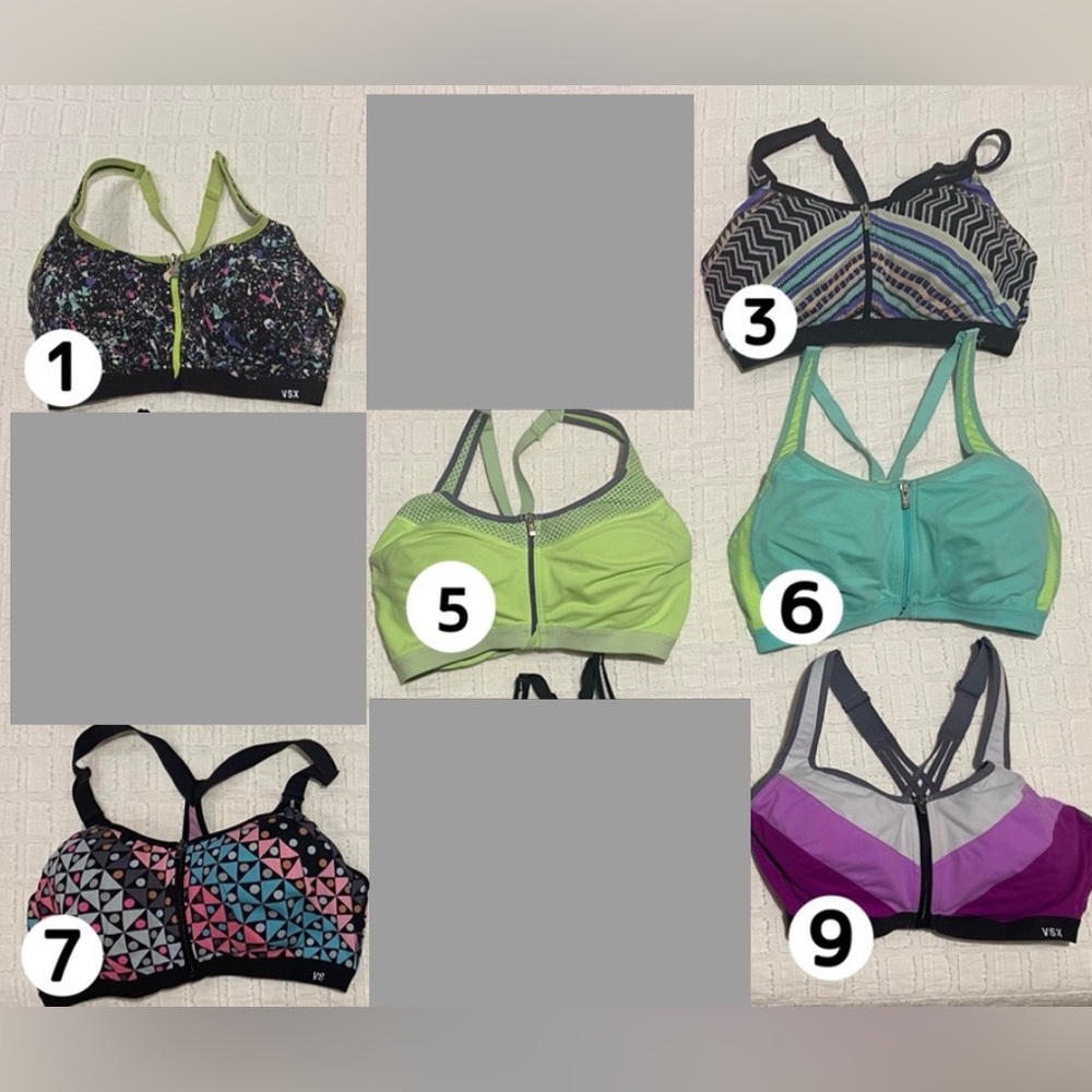 VSX Sport Bra Collection - Multicolor [Set of 3] size 36D - EUC